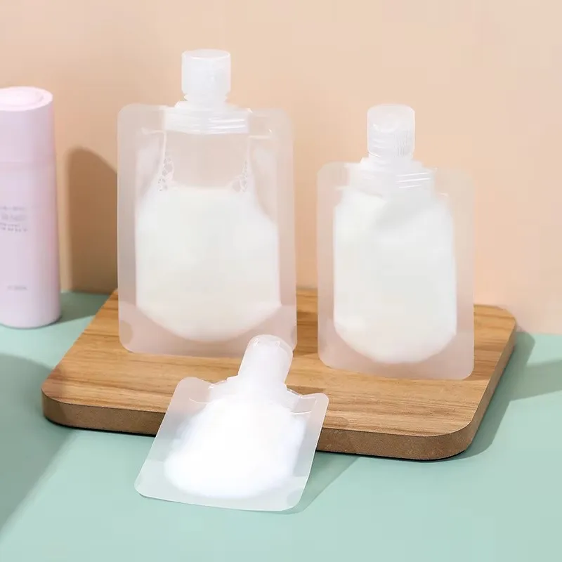 

3/5/10pcs Lotion Dispenser Bag Travel Reusable Pouches Shampoo Liquid Leakproof Refillable Cosmetic Packaging Storage Container