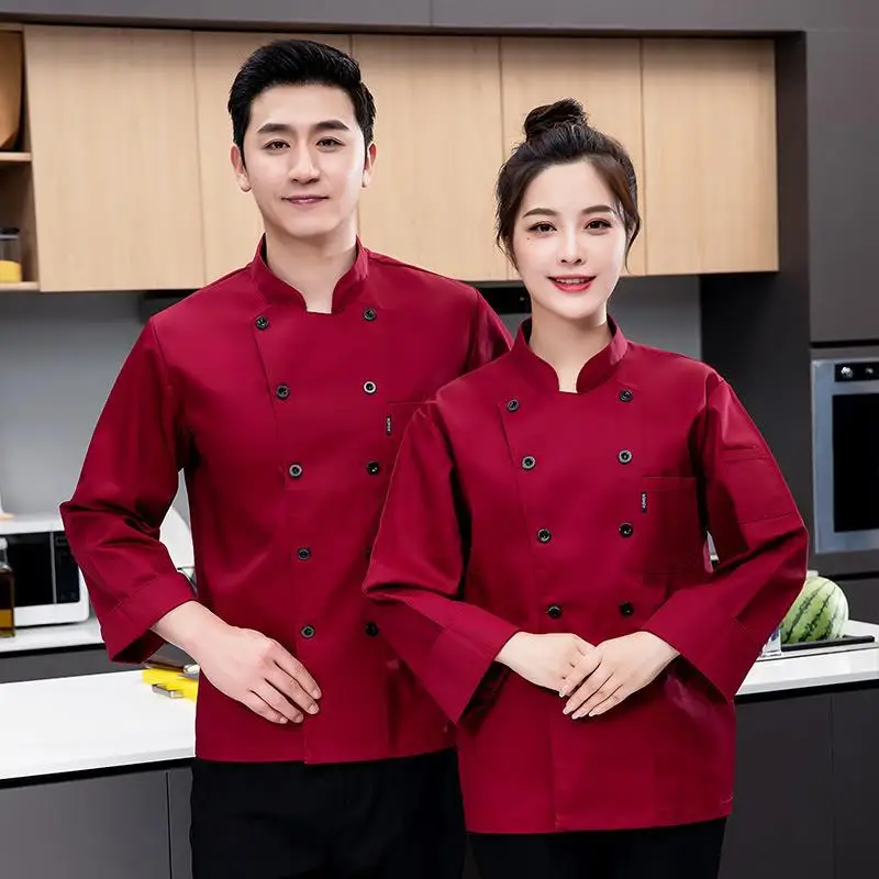 Chef Overalls ผู้ชายฤดูร้อนแขนสั้นผู้หญิงกลับ Breathable ตาข่ายโรงแรมจีนและ Western อาหารด้านหลังครัว Workwear ยาว S