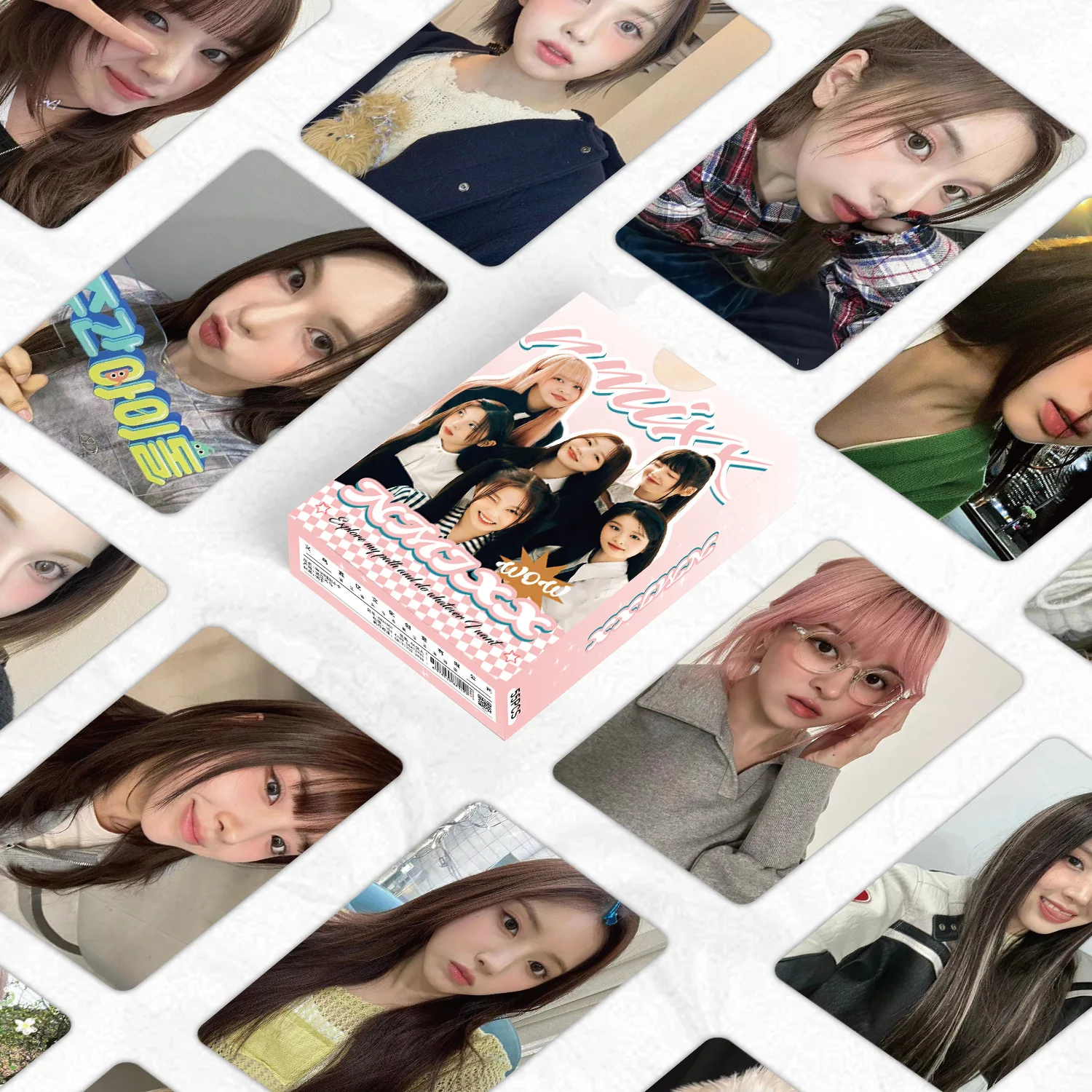 55Pcs/Set NMIXX Idol Girl Lomo Card Wysokiej jakości nowy album LILY HAEWON SULLYOON BAE JIWOO KYUJIN HD Print Photocard Fans Gifts