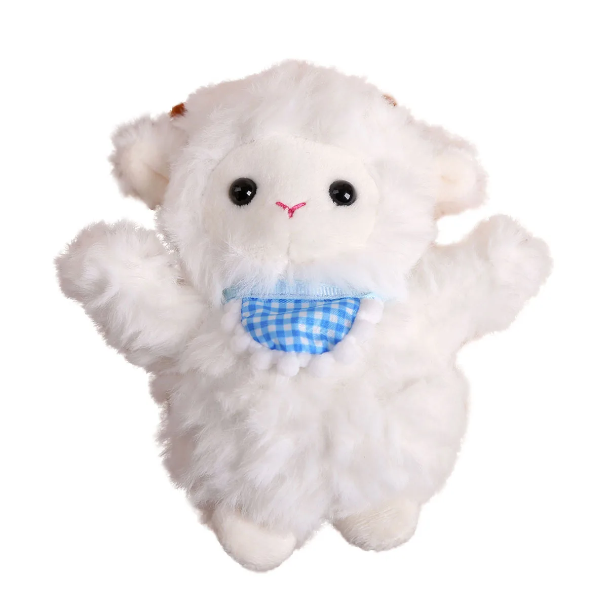 Breloczek Owieczka Bib, Urocza Mała Pluszowa Owieczka, Breloczek do Kluczy, Kreskówkowa Lalka Zwierzątko, Ozdoba do Plecaka, Breloczek, Prezent Urodzinowy