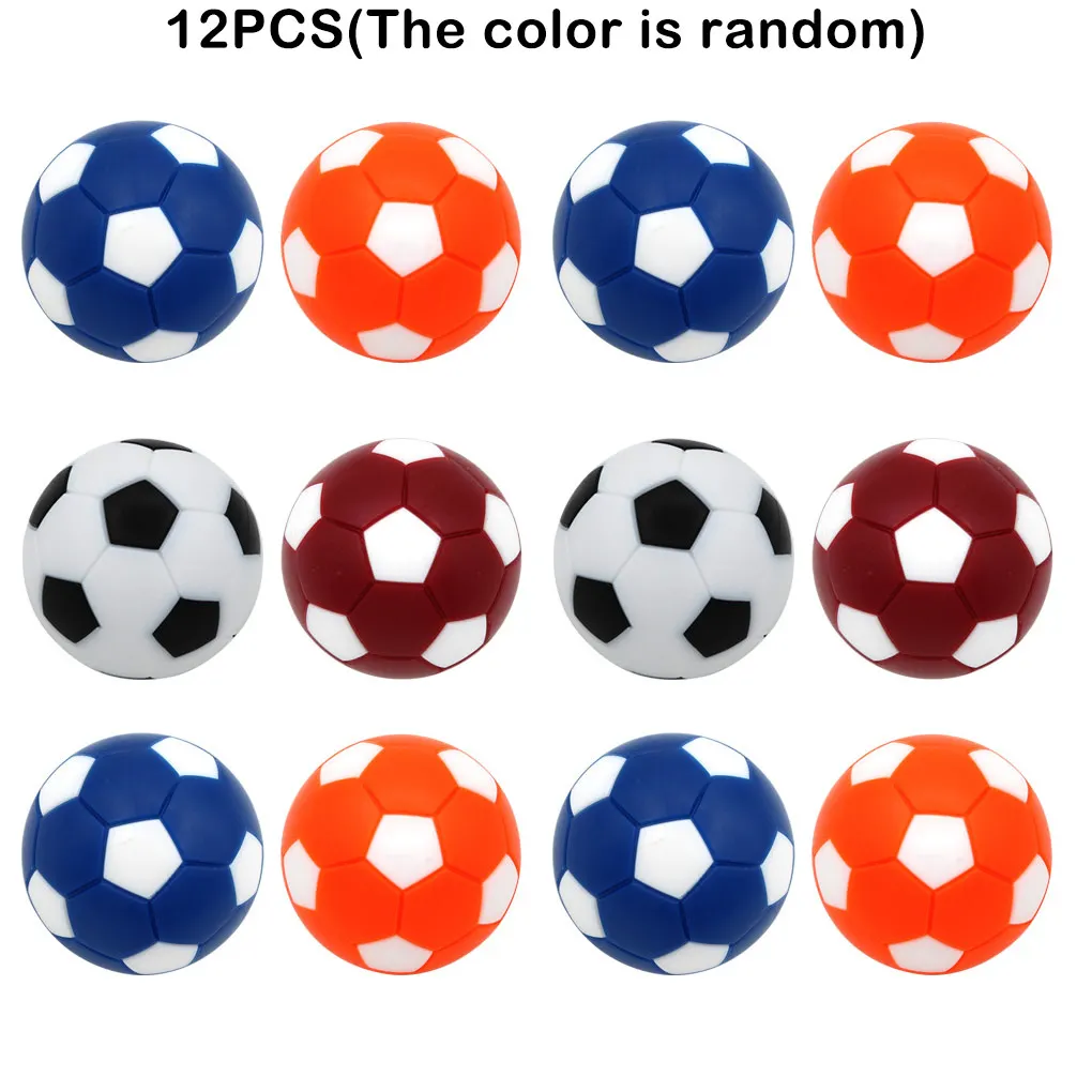 

12Pcs Mini Footballs Soccer Table Balls Diameter 32mm High Elasticity Outdoors for Kids Sport Birthday Mixed Color