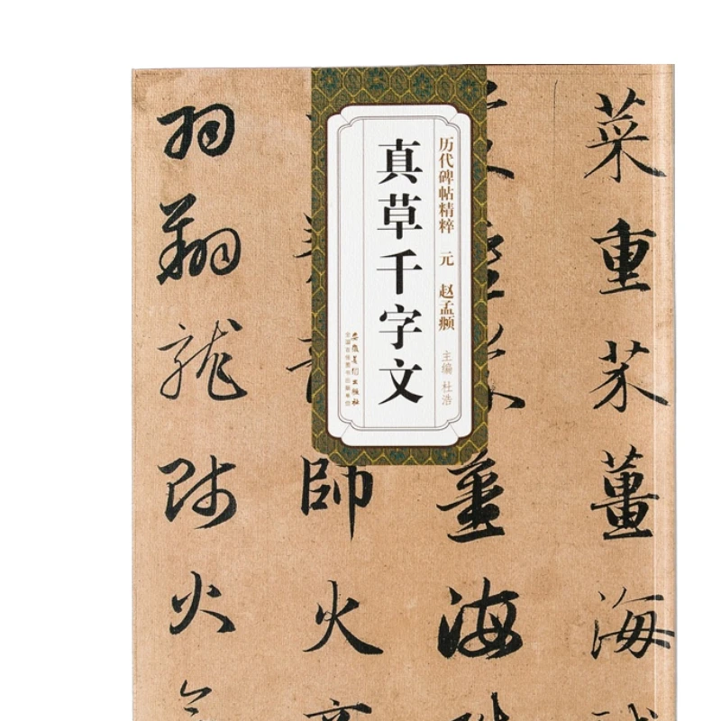 

Zhao Mengfu Zhen Cao Thousand Characters Copy Book Regular Cursive Script Copybook Chinese Featured Inscription Annotations Book