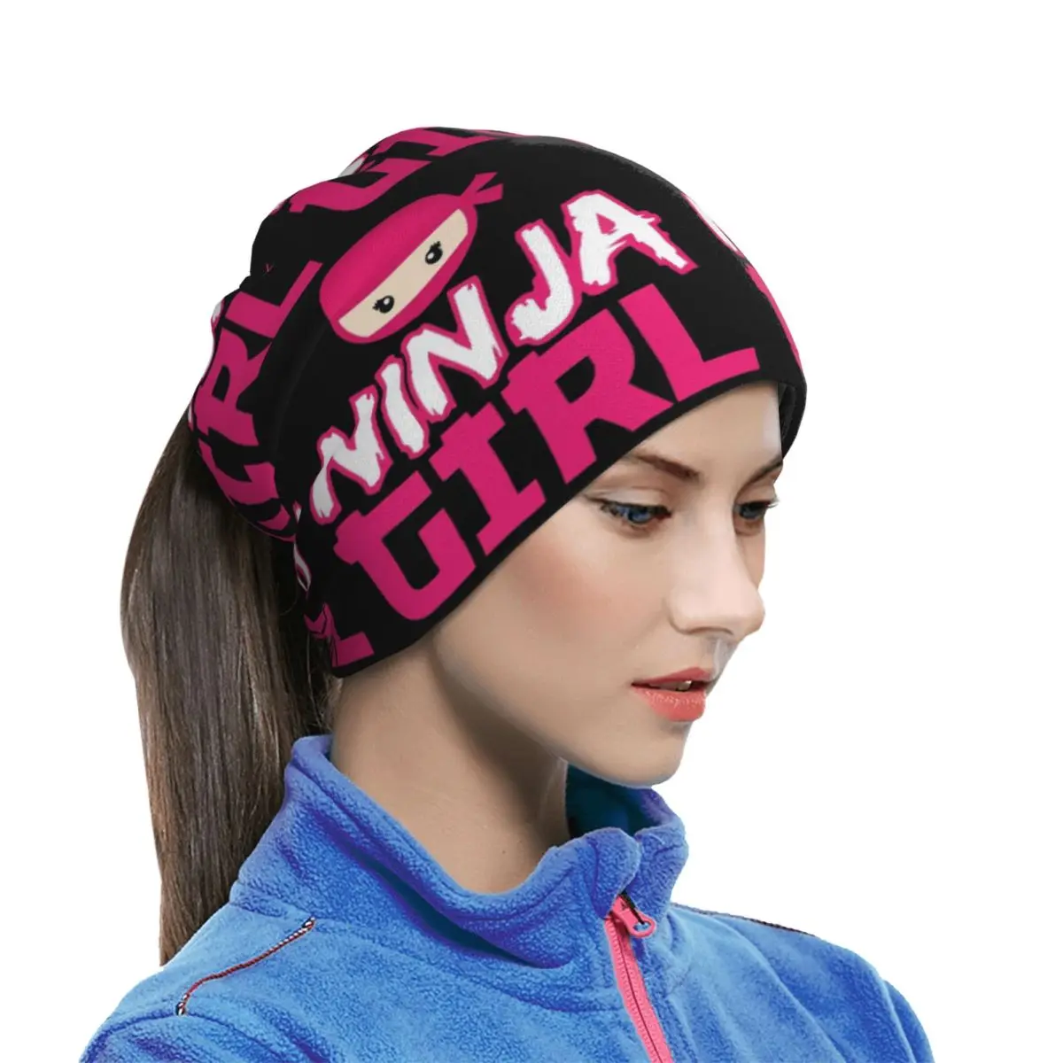 Spy Ninja Girl Bandana Neck Gaiter Printed Wrap Scarf Cycling Headwear For Men Women Adult Winter