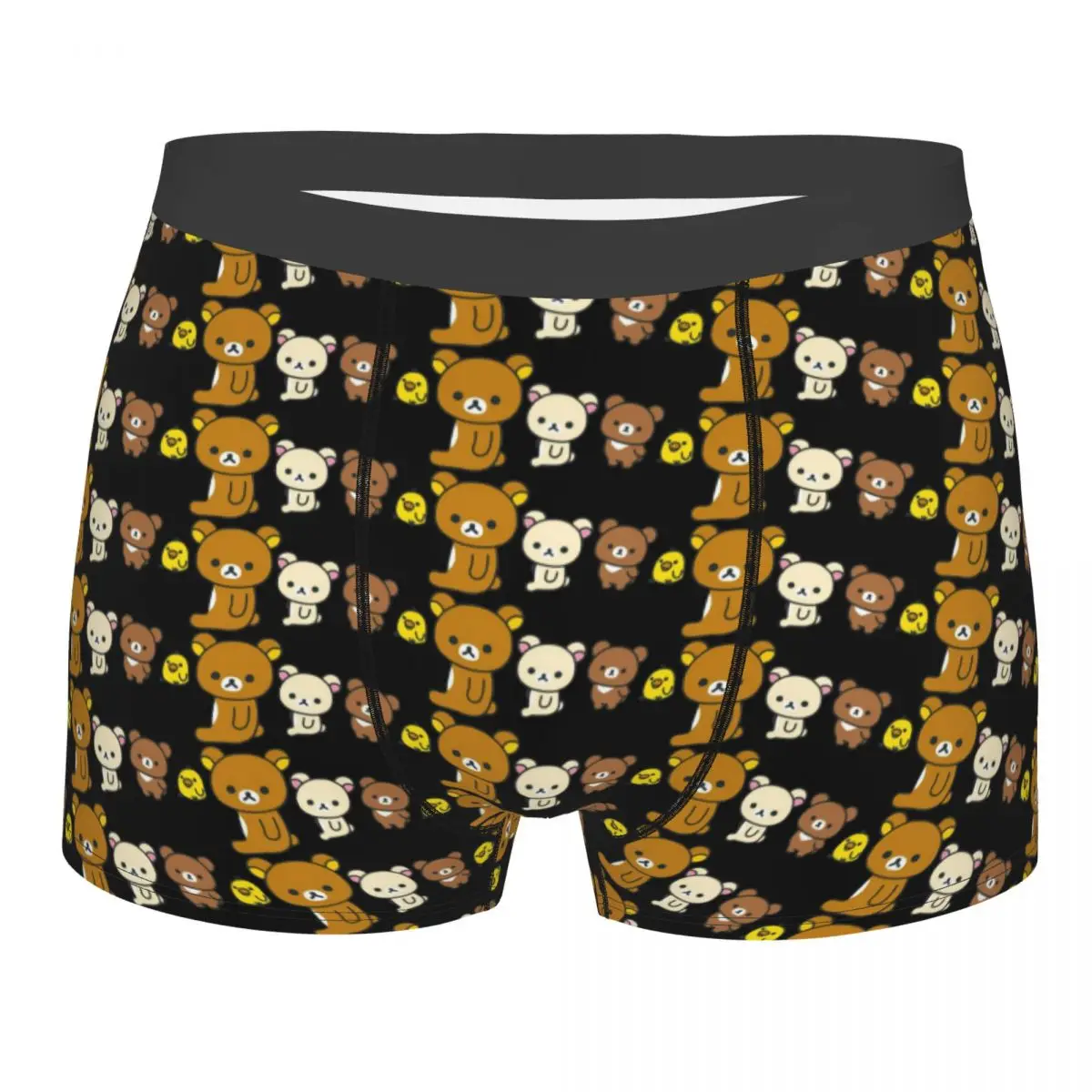

Мужские трусы-боксеры с принтом Rilakkuma, мягкие трусы-брифы с мультяшным рисунком