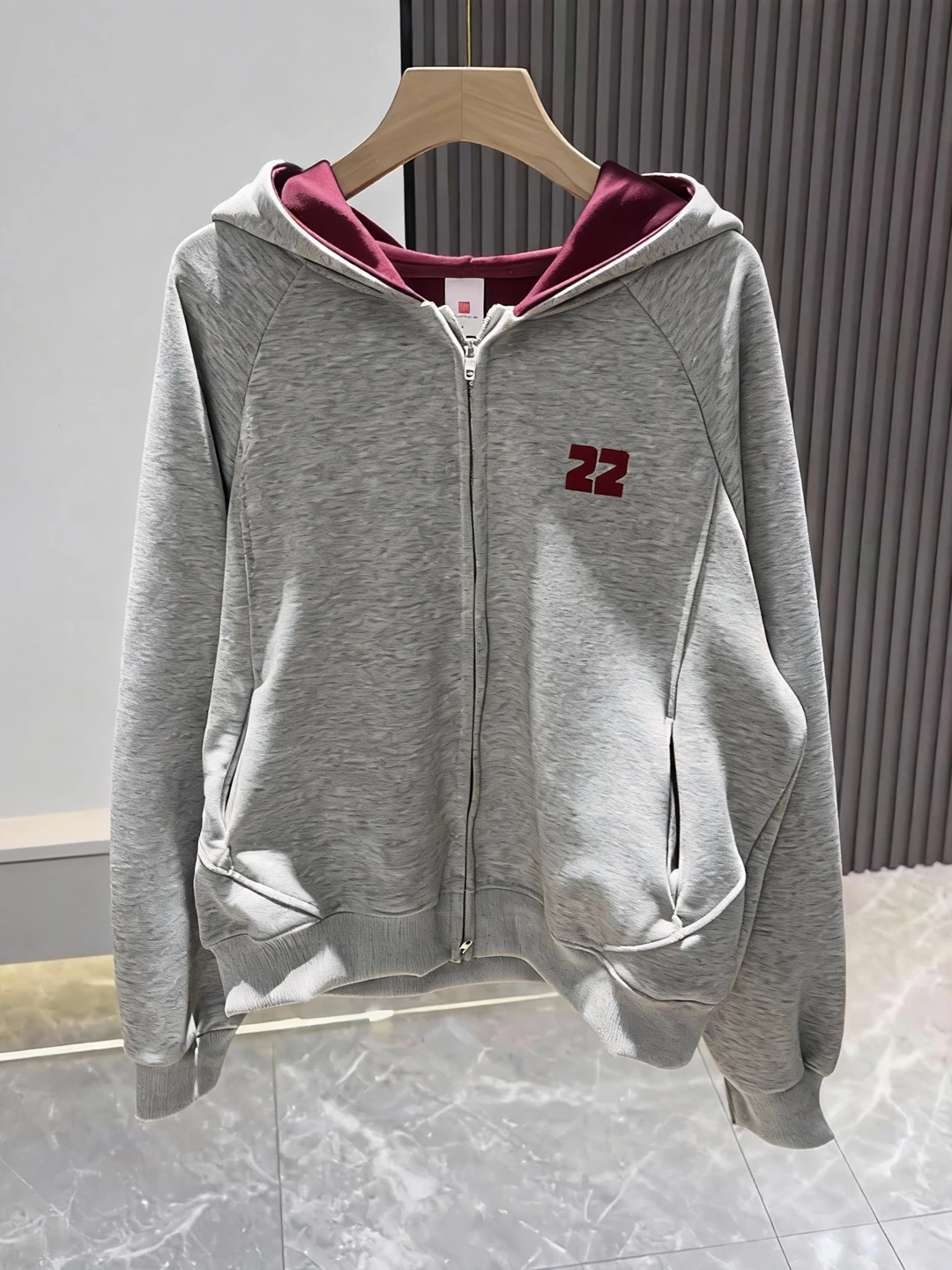 Autumn Winter 2026 Women's Loose Fit Hooded Zipper Cardigan Sweatirt Casual Spor Sle Color Blo Open Front Outerwear