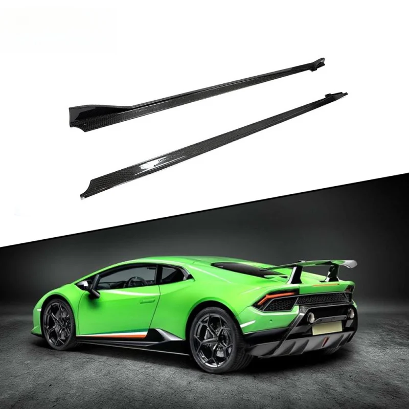 

Aerodynamic Carbon Fiber Side Skirt Body Kit Auto Exterior Upgrade Parts Fit Huracan 2014-2018