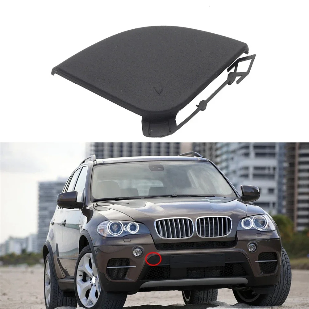 For BMW X5 E70 LCI 2011- 2013 Car Front Rear Bumper Tow Hook Eye Cover Cap Durable ABS Auto Exterior Accessory 51117338474