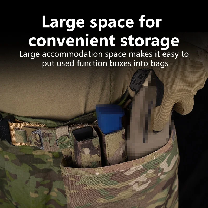 حقيبة الاسترداد PHC حقيبة المرافق القابلة للطي واجب حزام جبل مولي تصاعد المعدات الخارجية الملحقات تخزين مجلة الخصر #5