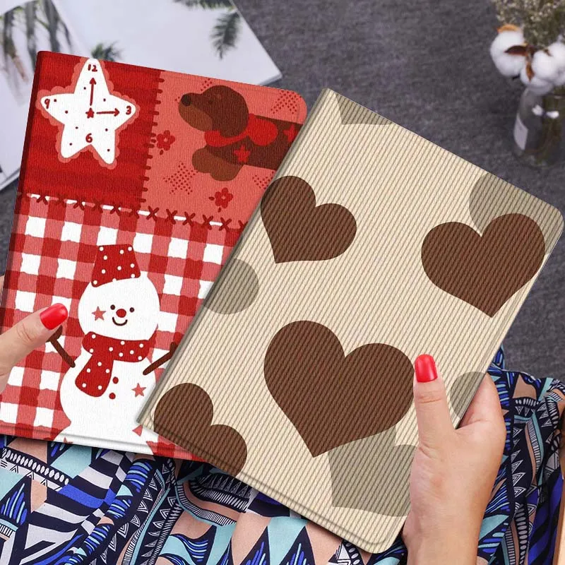 

Cartoon Heart Background Gift Tablet Case For Lenovo Xiaoxin Legion Pad Tab Pro GT Y700 Gen4 2 11 P11 M10 K10 3rd Plus Gen