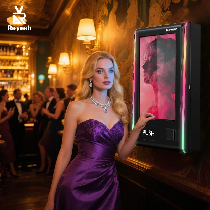 Wall Mounted Vending Machines Touch Screen Smart Self Service Tobacco Digital Id Card Reader Vending Machine Age Verification