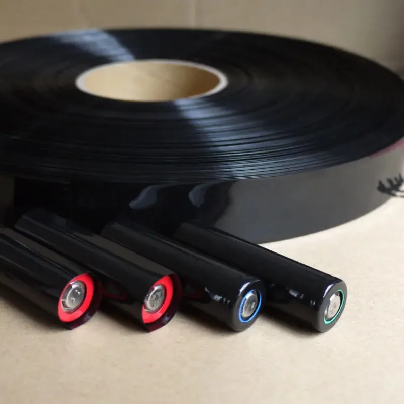 Width 18.5mm PVC Heat Shrink Tube Dia 11.5mm Lithium Battery Insulated Film Wrap Protection Case Pack Wire Cable Sleeve Black