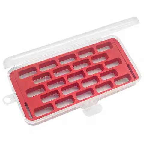 23 Grid Empty Jumbo Bobbins Storage Box Sponge Clear Bobbin Storage Organizer For Bernina New 7 and 8 Series Sewing Accessories