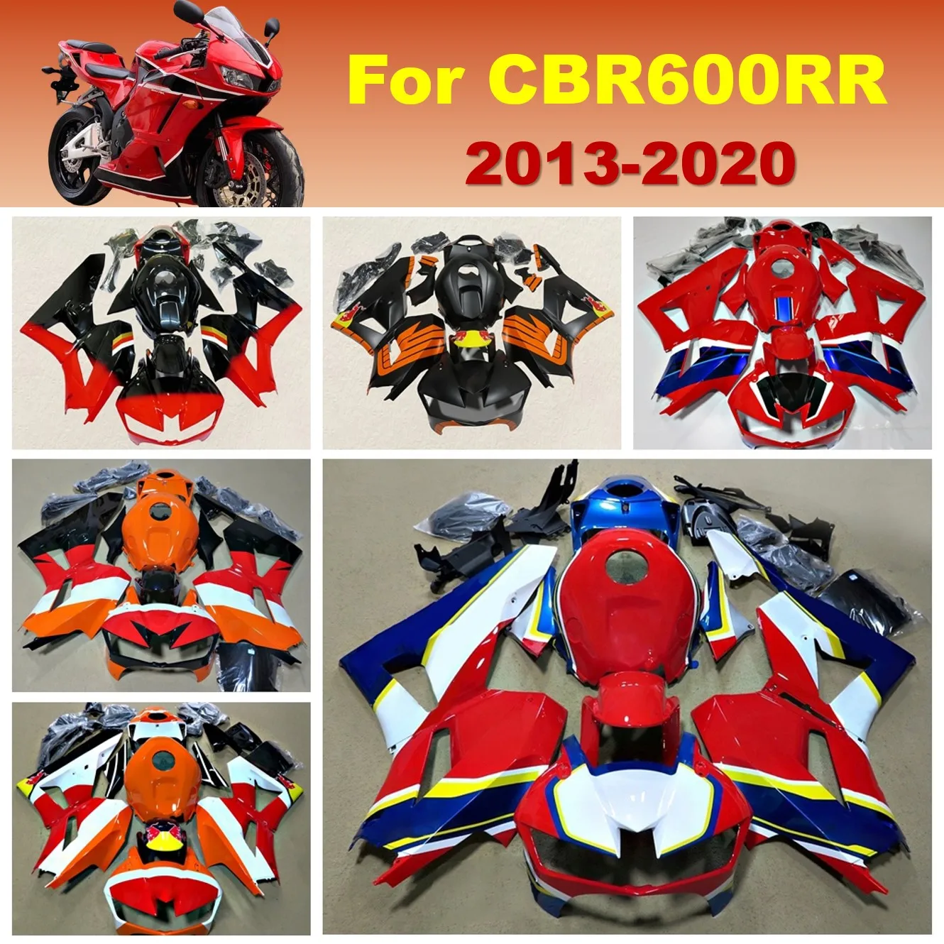 Cool Fairings set for HONDA CBR600RR 2013 2016 2015 2018 2019 CBR 600RR 13-19 ABS Injection High Quality Motorcycle Fairing kit