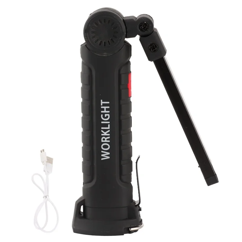 ضوء العمل COB LED مصباح أبيض قابل لإعادة الشحن فحص الصيانة مصباح يدوي للطوارئ S