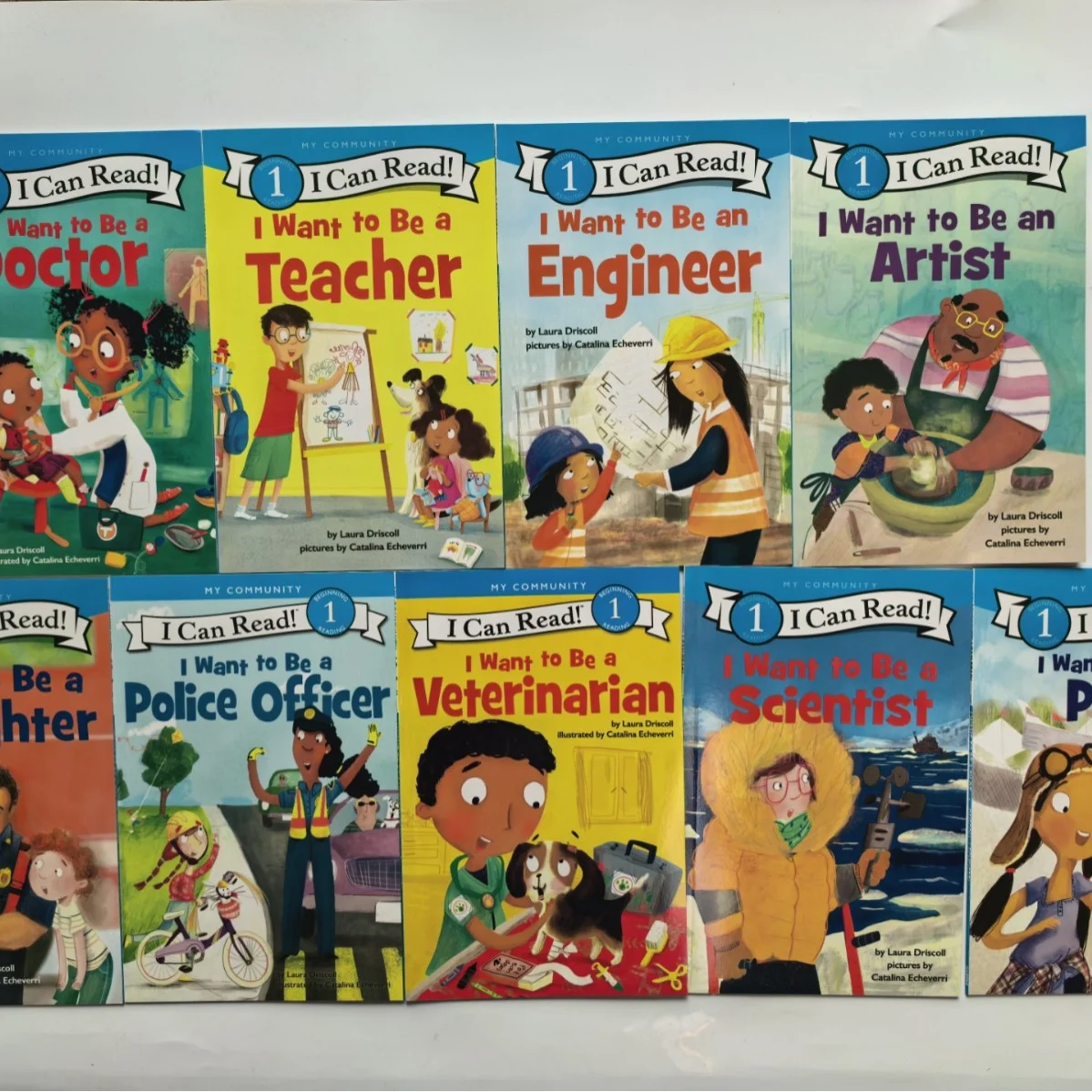 

9 книг/набор. Я могу читать, я хочу быть... серия Dream Career, английские просветительские книжки с картинками.