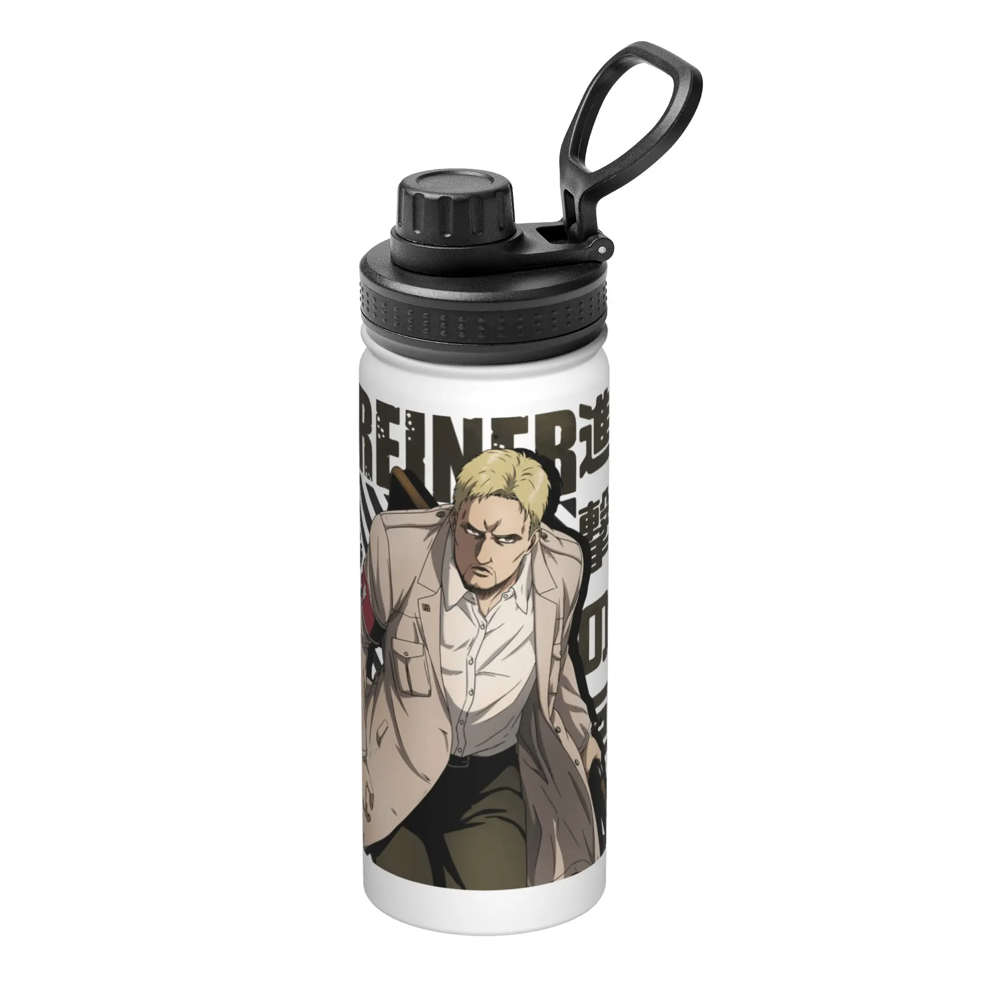 Attack on Titan 18OZ Sports Insulated Kettle Anime Coffee Cups Vacuum Flask Double Wall Mugs Hot Cold Drink