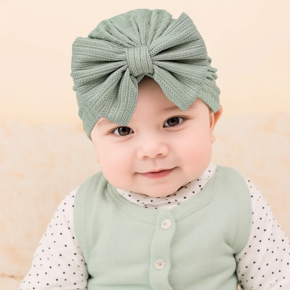 لطيف الطفل قبعة الفتيات Bowknot قبعة الاطفال قبعة الوليد التصوير ربيع الخريف الصيف الرضع عمامة الأطفال الدعائم
