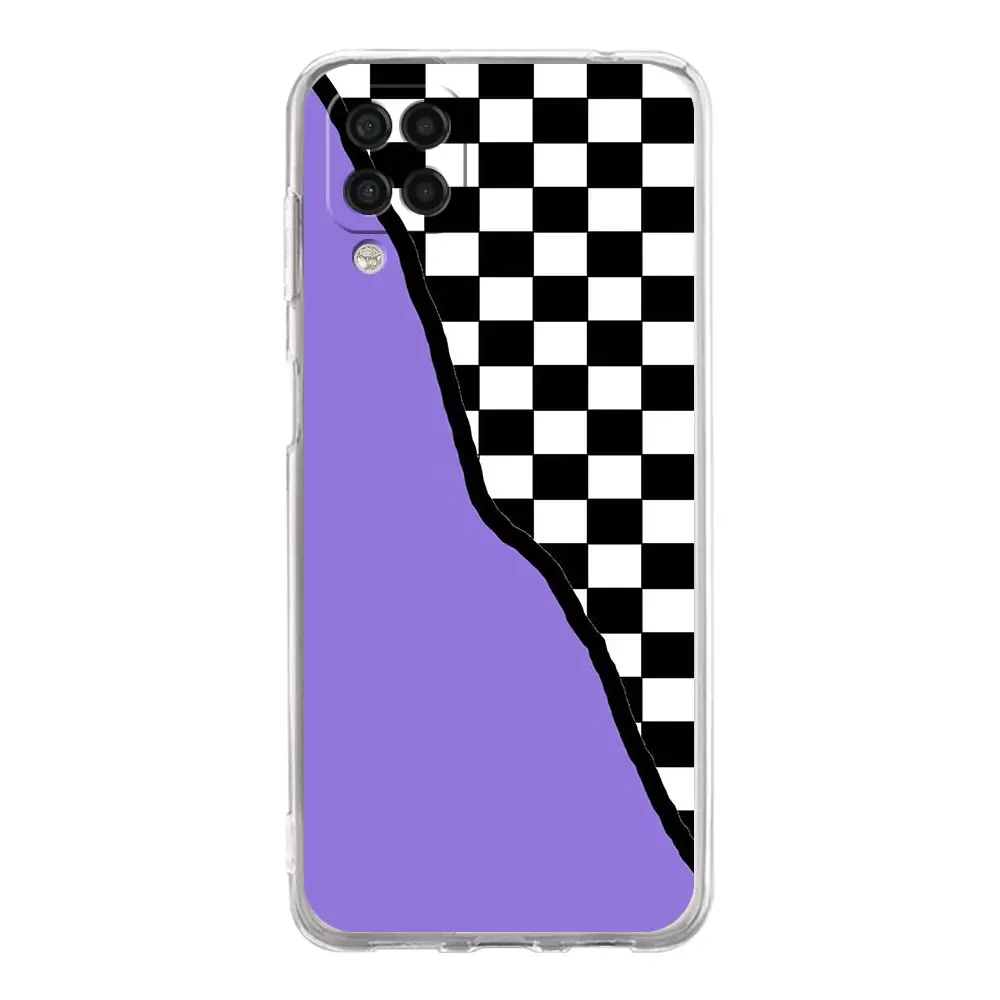 Cassa del telefono Per Samsung Galaxy A13 A33 A35 A55 A73 A53 A23 A51 A71 A21S A72 A31 A41 A05s A03S A15 A25 5G Copertura scacchiera art