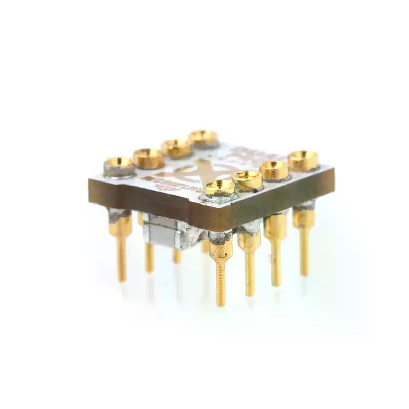 Dual Op Amp Socket Gold Plated HiFi Audio Decoupling Base Upgrade Holder For Operational Amplifier