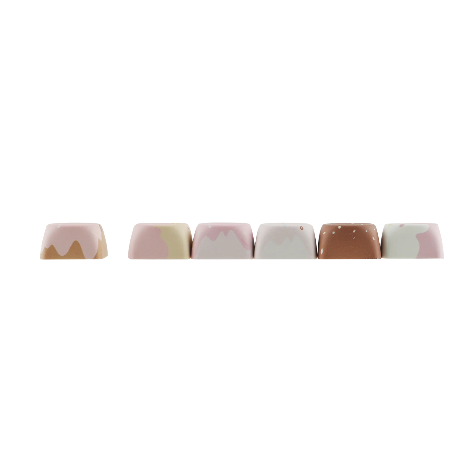 KiiBOOM Dough Fluff Keycap 144(MOA)/143(Cherry) 5-Side Dye-Sublimation Keys for 60%/65%/75%/TKL/Full-sized Mechanical Keyboard