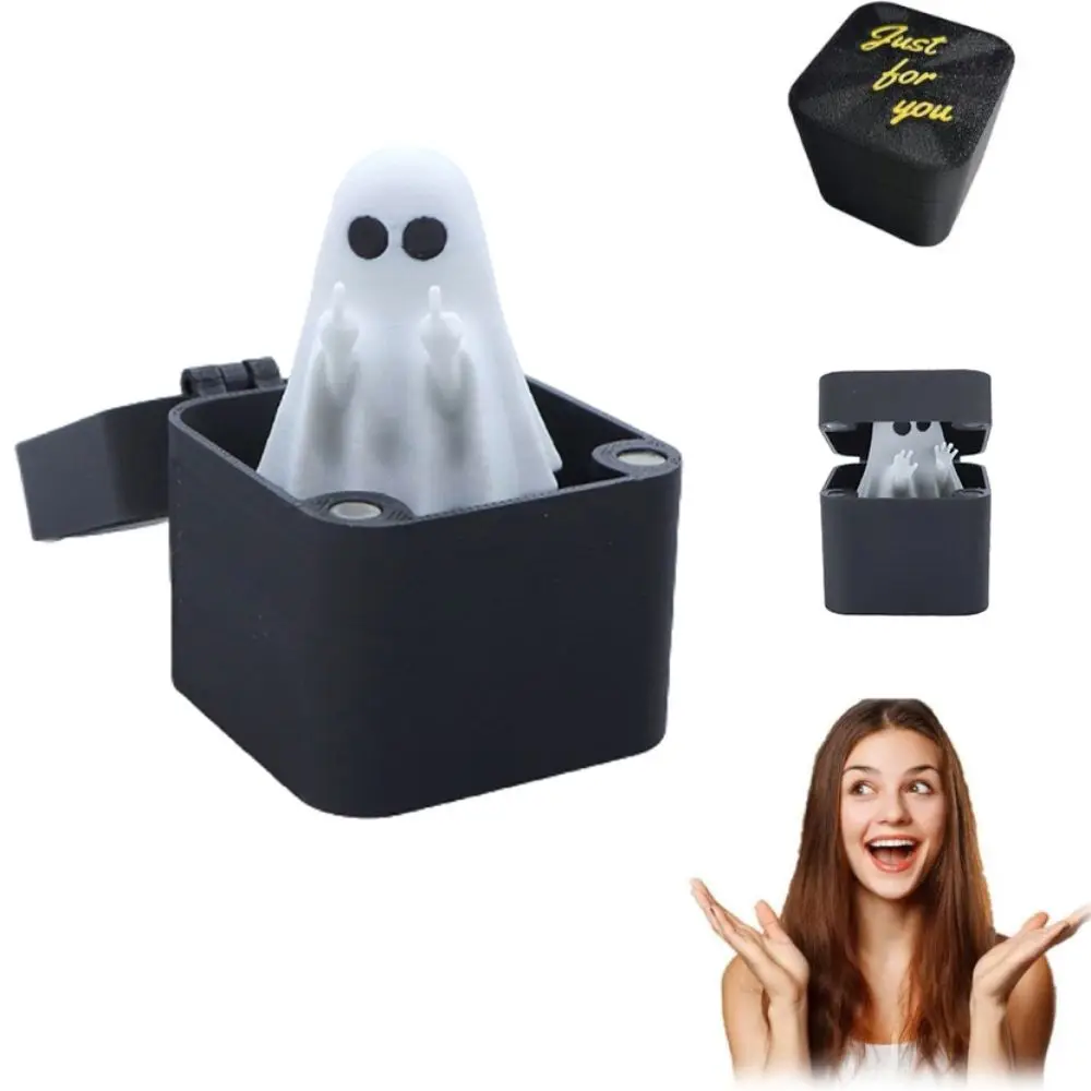 Creative Halloween Ghost Finger Surprise Gift Box Hot Stamping Cute Finger in a Box Funny Prank Pop Up Gift Fool's Day