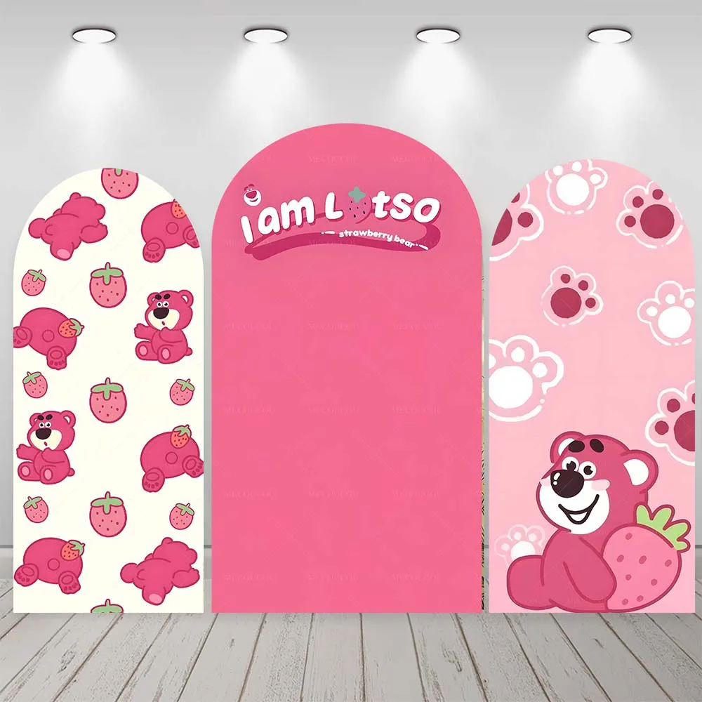 

Розовый лотсо фон Дисней История игрушек арка на заказ клубничный медведь фон для фотосъемки для девочек на день рождения детский душ вечерние