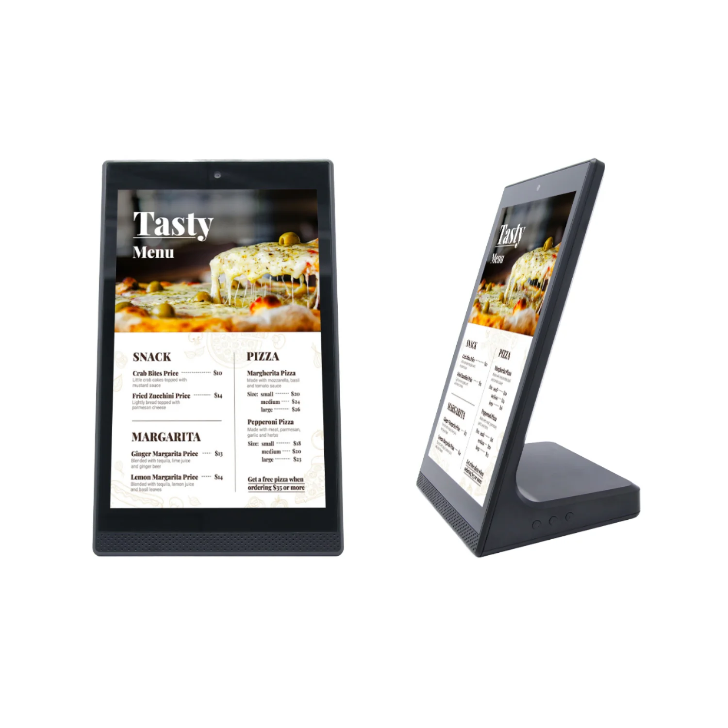 Wholesale 10.1 Inch NFC L-Shaped Desktop Android Tablet POE Powered New Rockchip Capacitive Wi-Fi Digital Signage Display