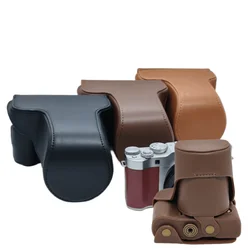 PU leather Digital camera case bag cover pouch for Fuji Fujifilm XA10 XA20 XA2 XA3 XA5 XA7 XA1 Camera with Strap