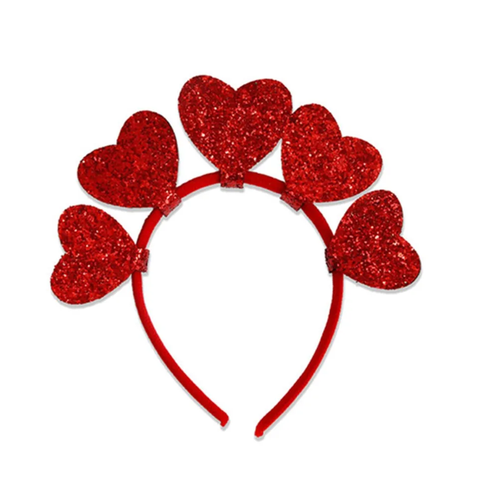 PESENAR Conjunto de fantasia de coração rosa e vermelho para dia dos namorados, saia tutu, faixa de cabeça, meias, brincos, acessório