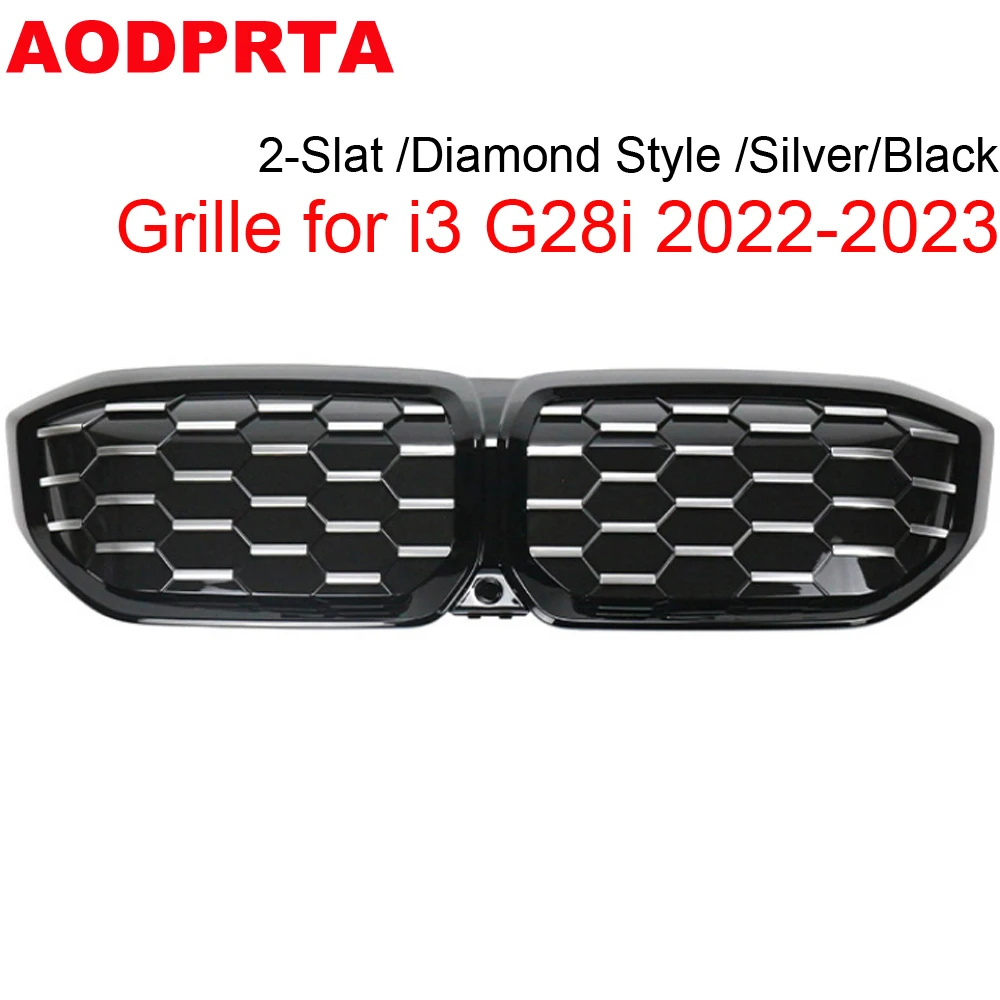 i3 Grille ABS Front Bumper Grill Hood for BMW i3 G28i 2022-2023 full Electric eDrive 35 eDrive 40