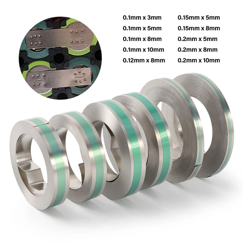 10m Roll Nickel Plated Steel Strip Belt Spot Welding Machine Battery Welder 18650 Li-ion Battery Nickel Sheet Plate Connector