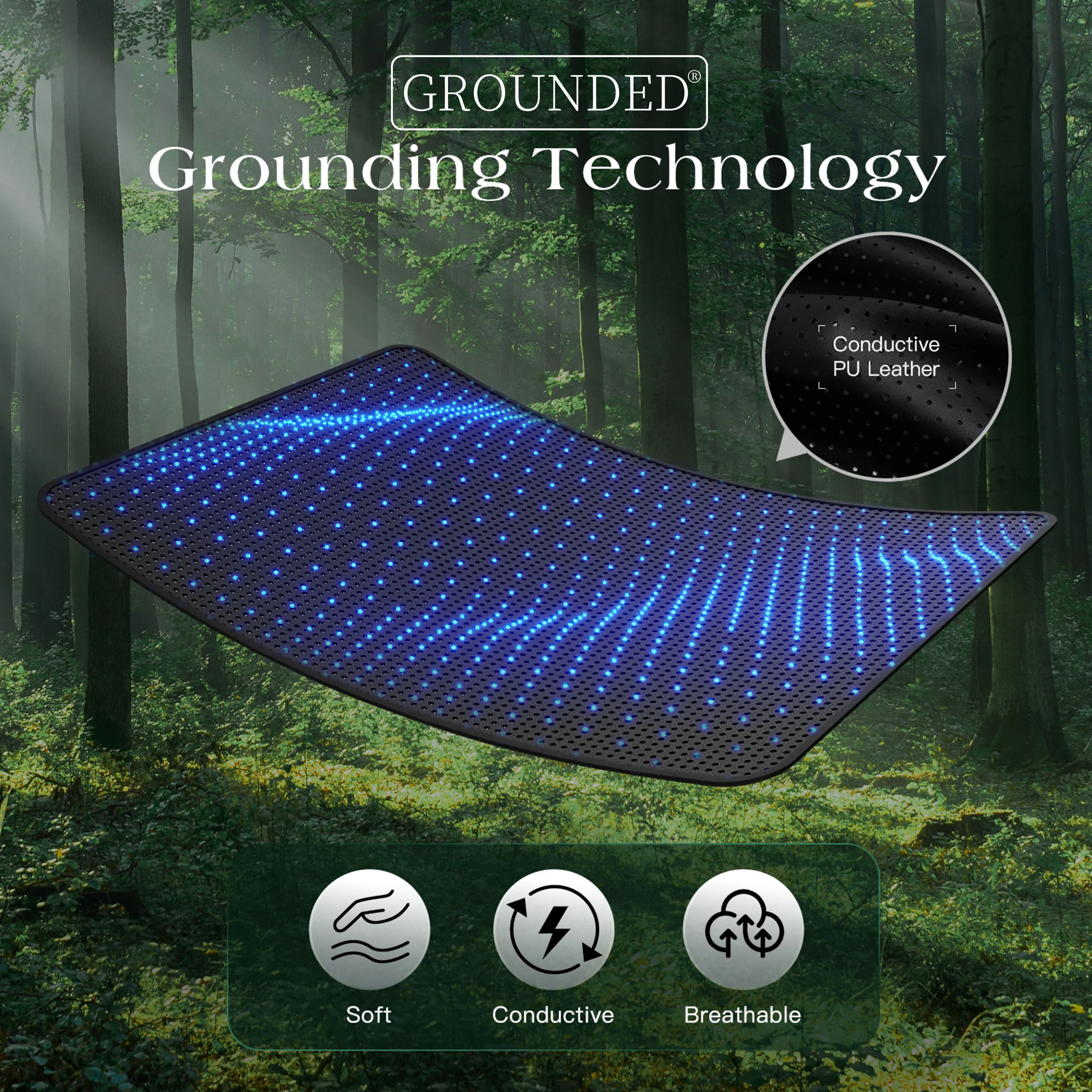 Earthing Mat Enjoy The Grounding Effect Indoors, for Better Sleep, Pain and Stress Relief, Grounding Mat Set with Gen2 cord - view 3
