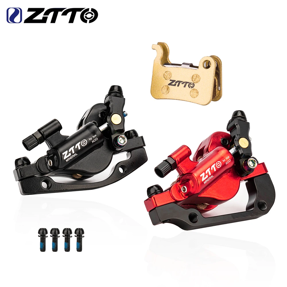 ZTTO MTB Line Pulling Road Bike Hydraulic Disc Brake Calipers Bicycle Replace Brake Pad Front Rear Cable Control