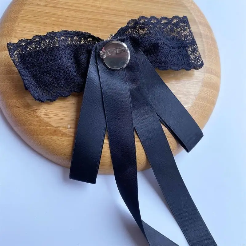 Fashion Crystal Honeybee Lapel Pin Ribbon Bowtie Brooch For Business Event Y166