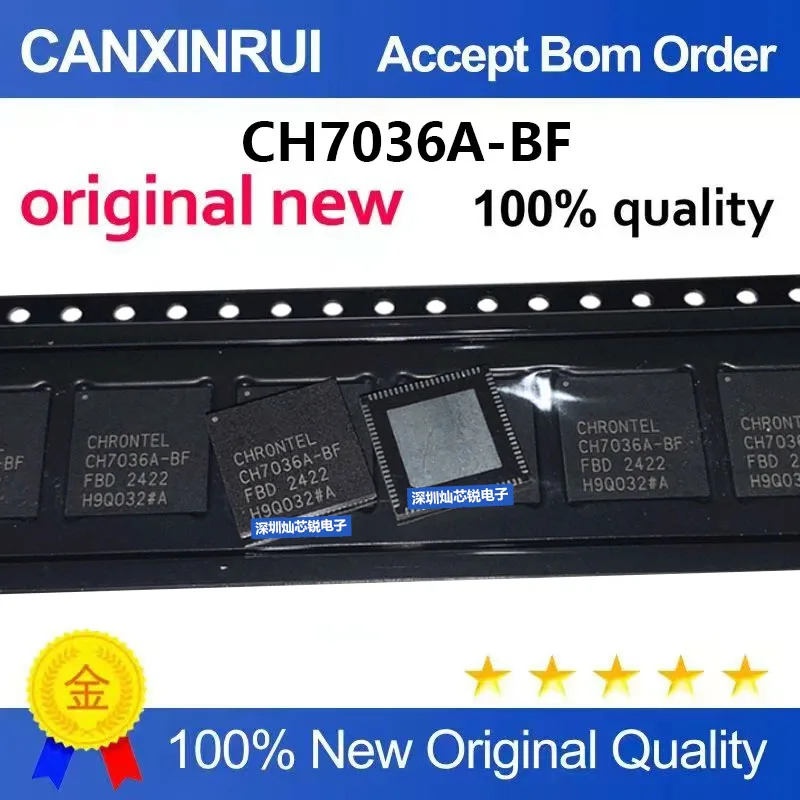 (5-100pieces)Brand new original CH7036A-BF QFN package video converter IC