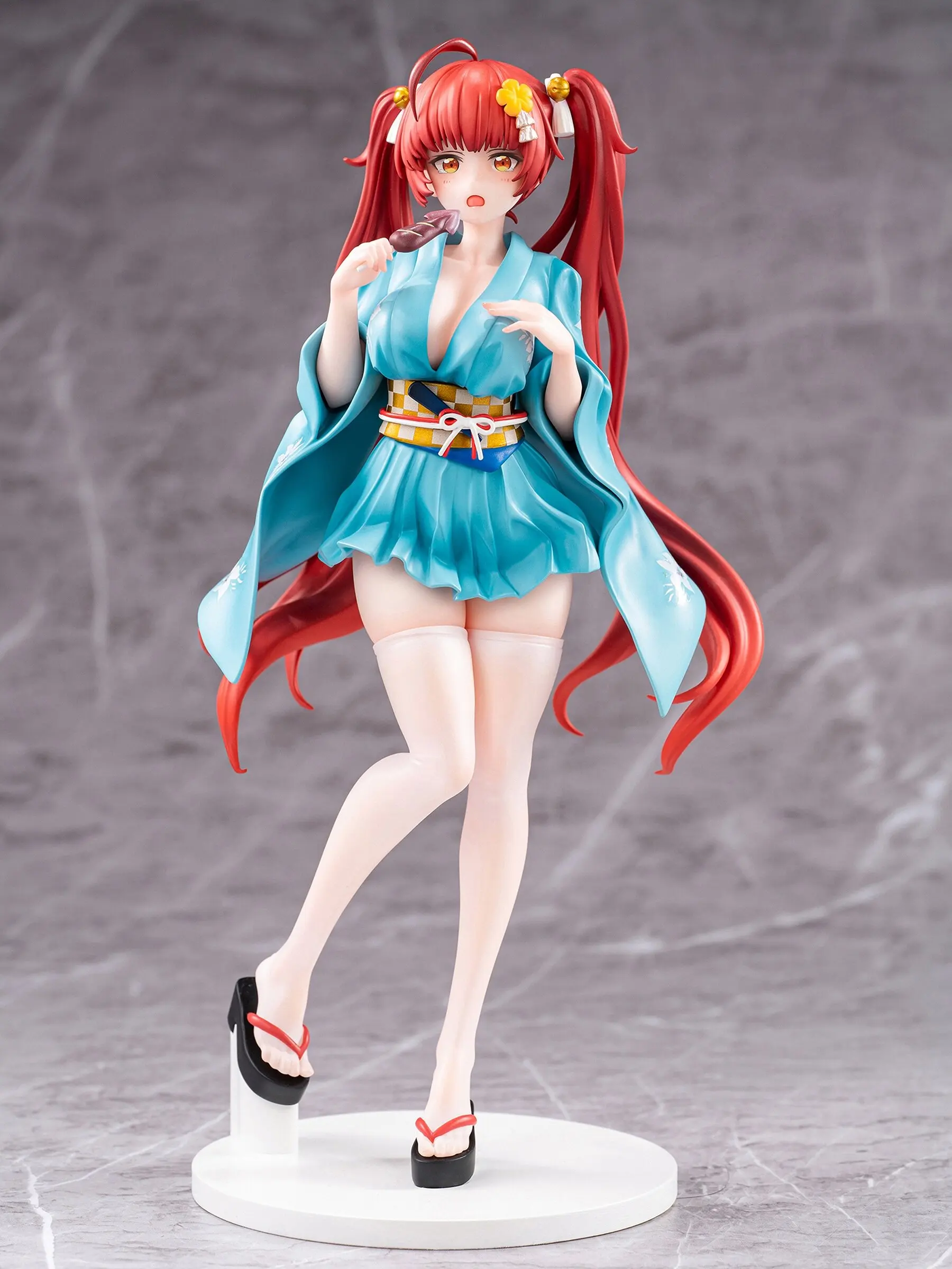 

В наличии: Статическая фигурка Azur Lane Honolulu Yukata 24 см, масштаб 1/7, для декора рабочего стола, книжной полки и шасси, коллекционная.