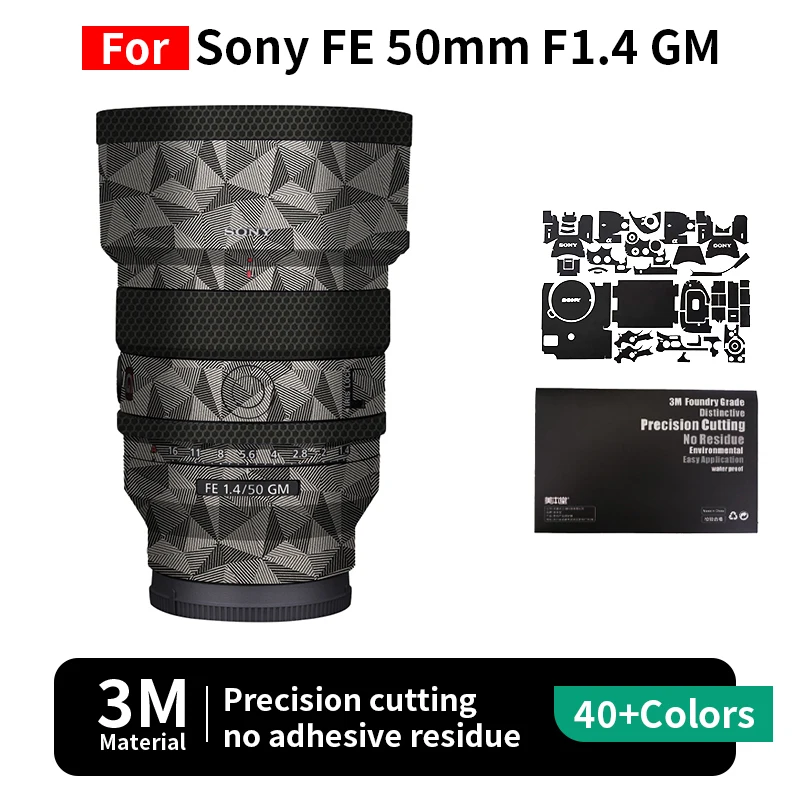 

Mebont For Sony 50f1.4gm Skin Sony FE 50mm F1.4 GM Camera Lens Sticker Protective film full coverage protection no residue