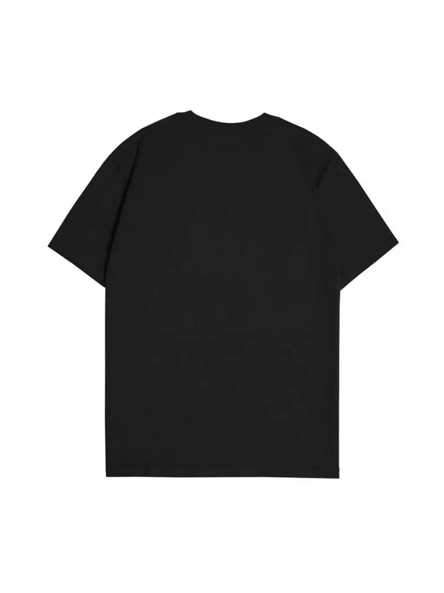 Spiral R word printing short-sleeved T-shirt men and women street summer loose couple tops American half sleeve image 2