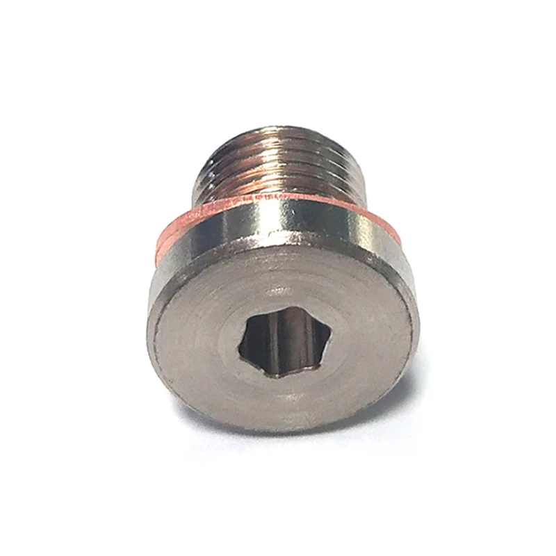 M12 X 1.25 O2 Oxygen Lambda Sensor Blanking Plug Cap Bung Exhaust Accessories With Gasket Automotive Hexagonal Threaded Parts