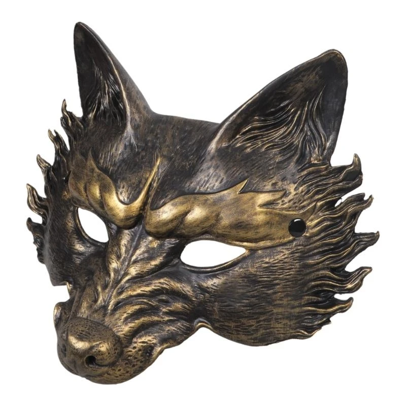 652f Wolf Mask Masquerade Half Mask Halloween