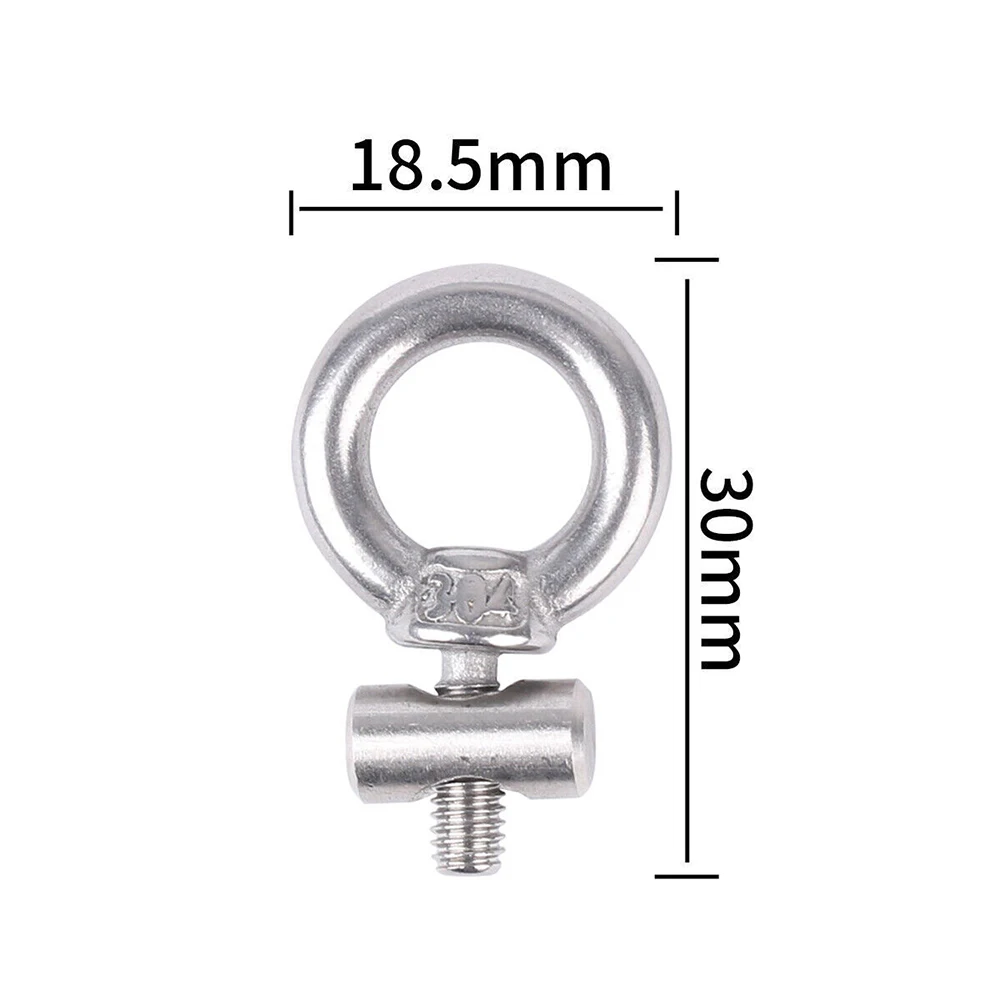 2-8Pcs Awning Rail Stoppers Stainless Steel Outdoor Slide Rail Track Cable Slinger Screw Slide Ring Screw RV Tent Camping Shade