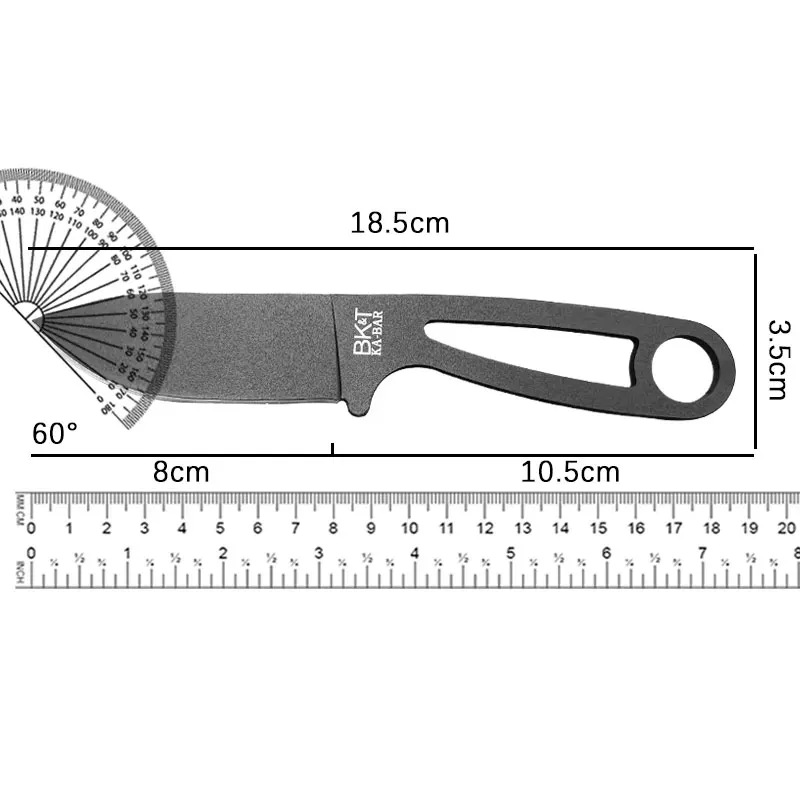 Outdoor Straight Knife, Wilderness Survival Knife, Stainless Steel Creative Small Knife, Survival Knife, Carry K Sheath Knife