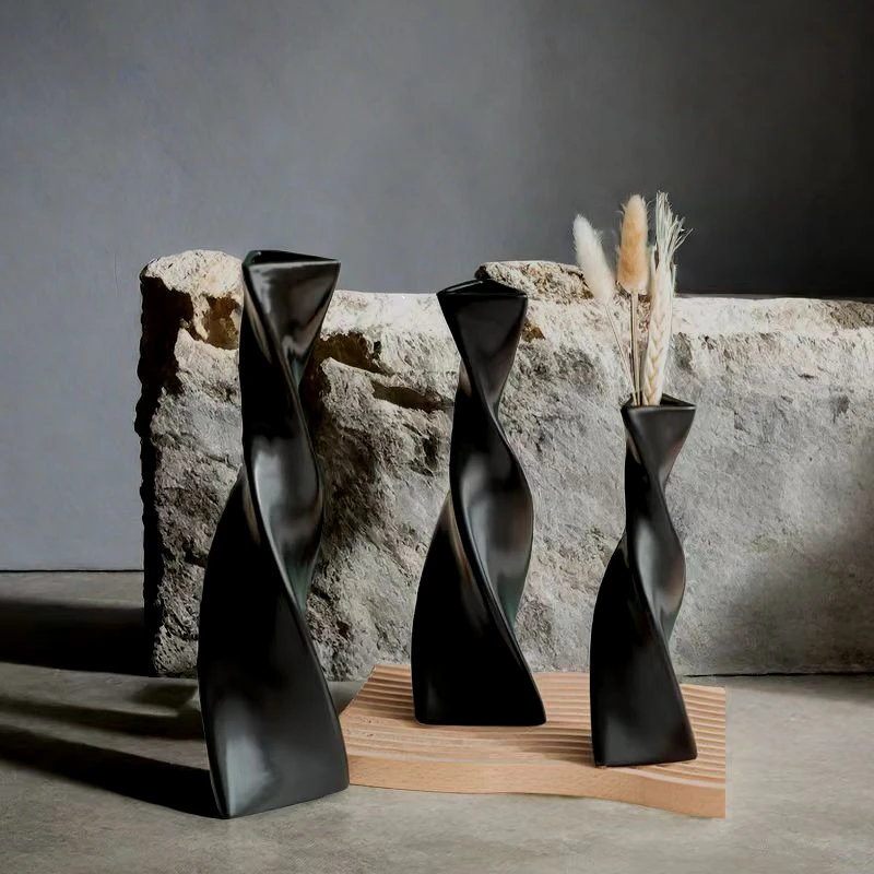 Creative and Minimalist Ceramic Vases with Irregular Flower Arrangements Living Room and Home Decor Ins Artistic Flower Ware