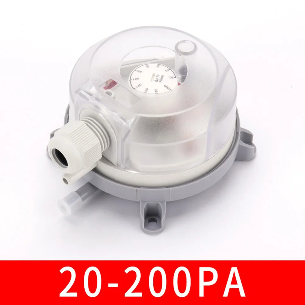 Air Differential Pressure Switch 20-200 Pa with PA6.6 Housing PS Cover for HVAC Filtration and Dust Removal Systems