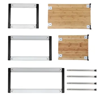 Camping IGT Tisch Kostenloser Kombinationstisch Edelstahl IGT Zubehör Outdoor Tragbarer Klapptisch aus Aluminiumlegierung