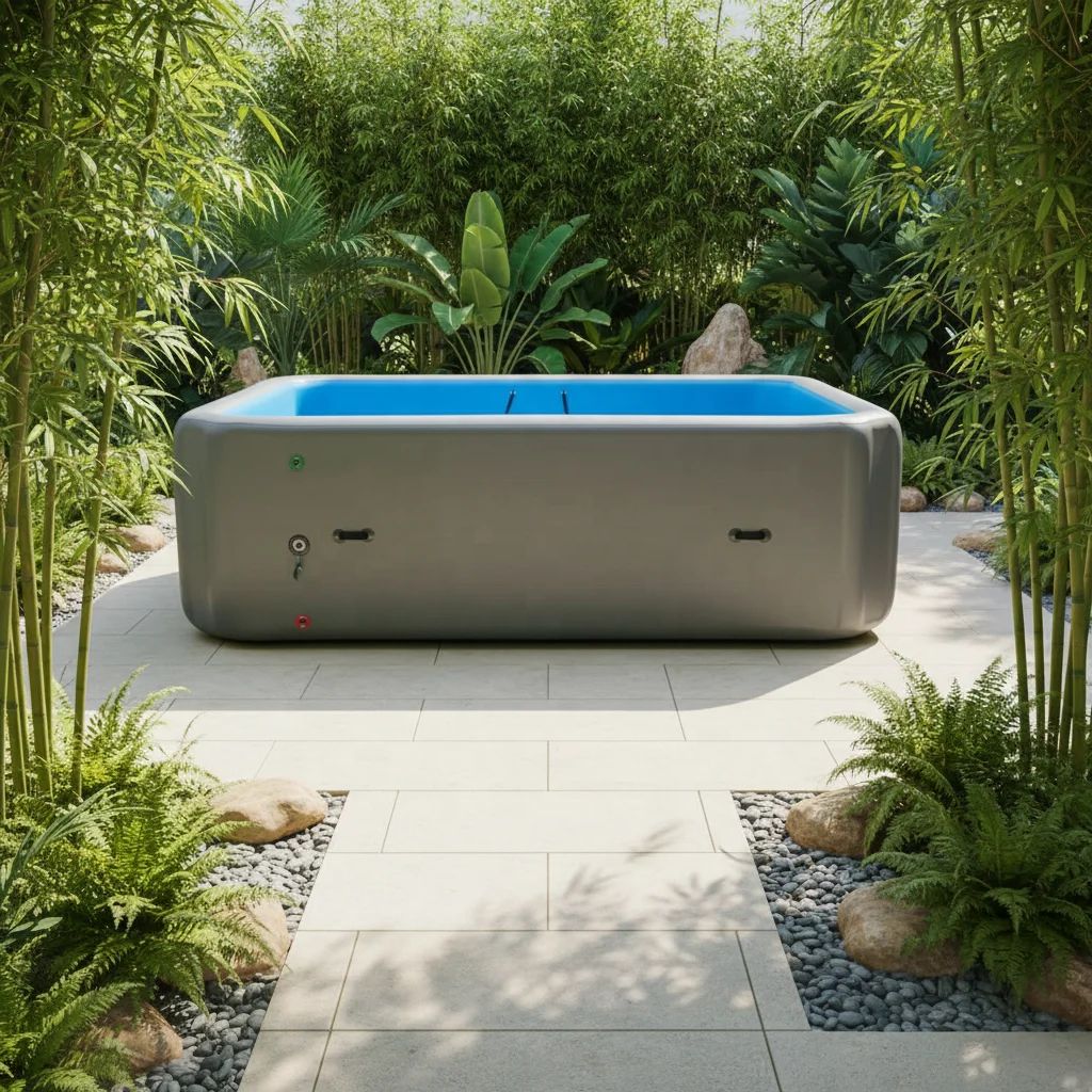 

Rectangle Inflatable PVC 20cm Thickness Drop Stitch Durable Pool Family Backyard Cover