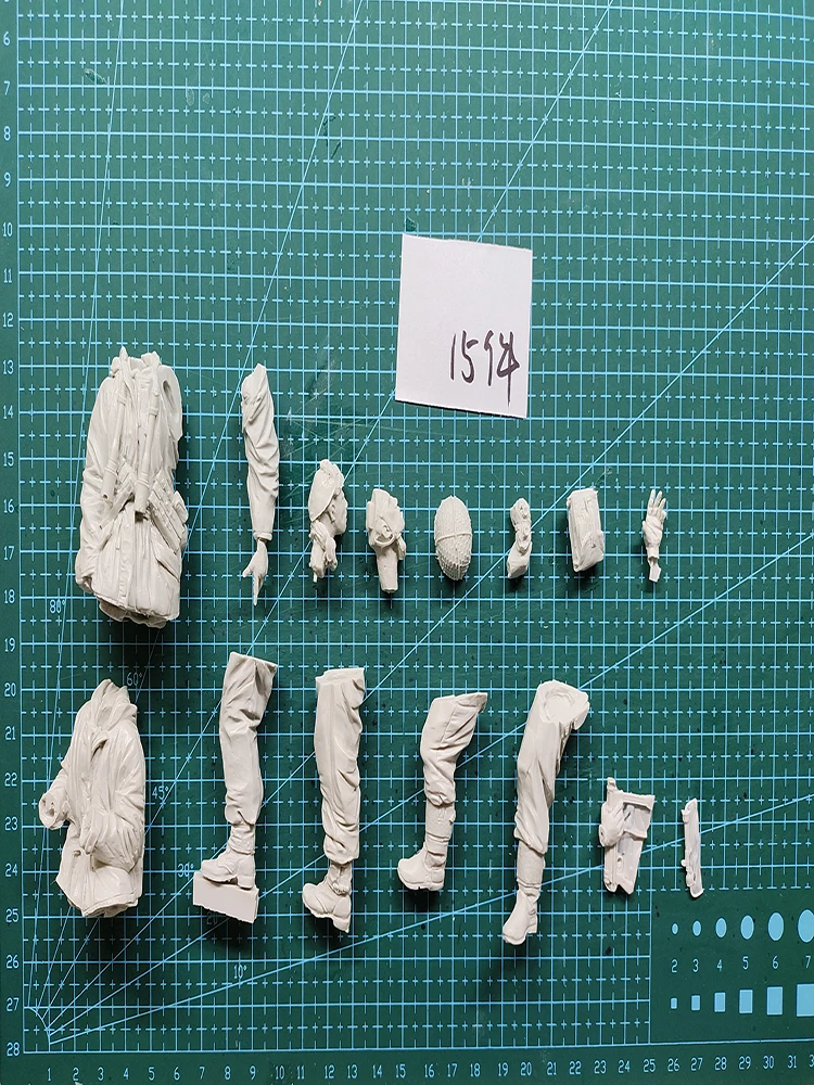 Unassambled 1/16 modern Officer and Crew (2 figurers) soldier figure Resin figure miniature model kits Unpainted