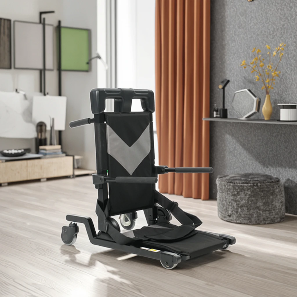 Chaise élévatrice électrique pliable pour patient avec sangle, siège léger en tissu Oxford, aide au transfert