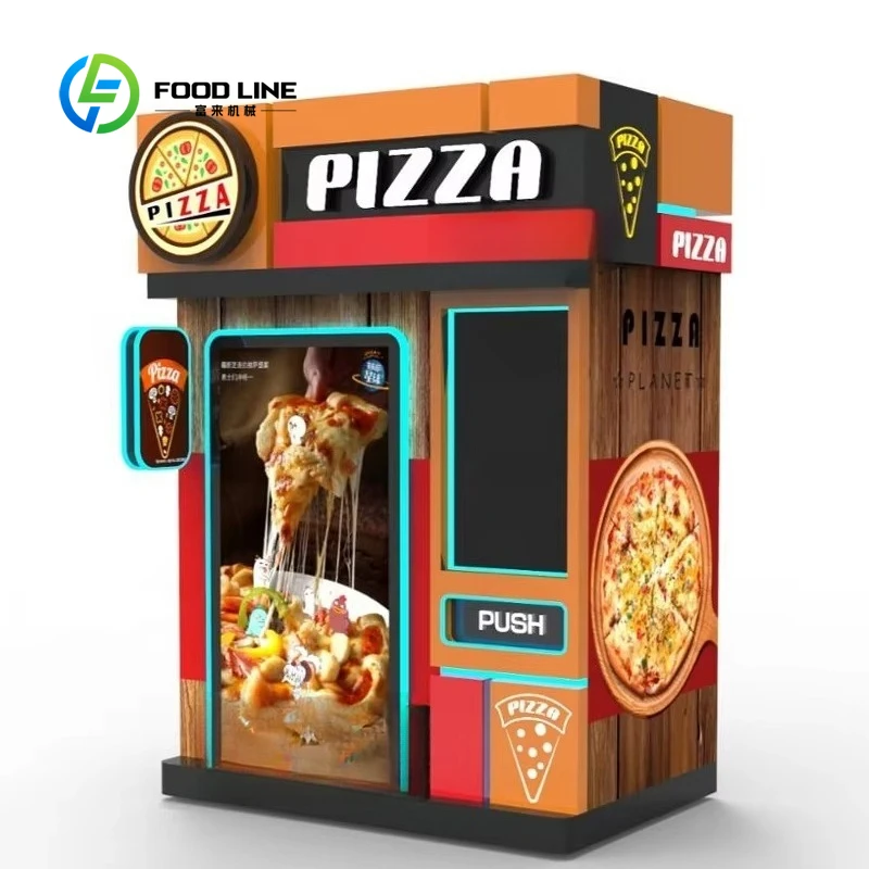 Customized Cabin Style Pizza Vending Machine Self-Service Hot Pizza Baking & Selling Vending Equipment
