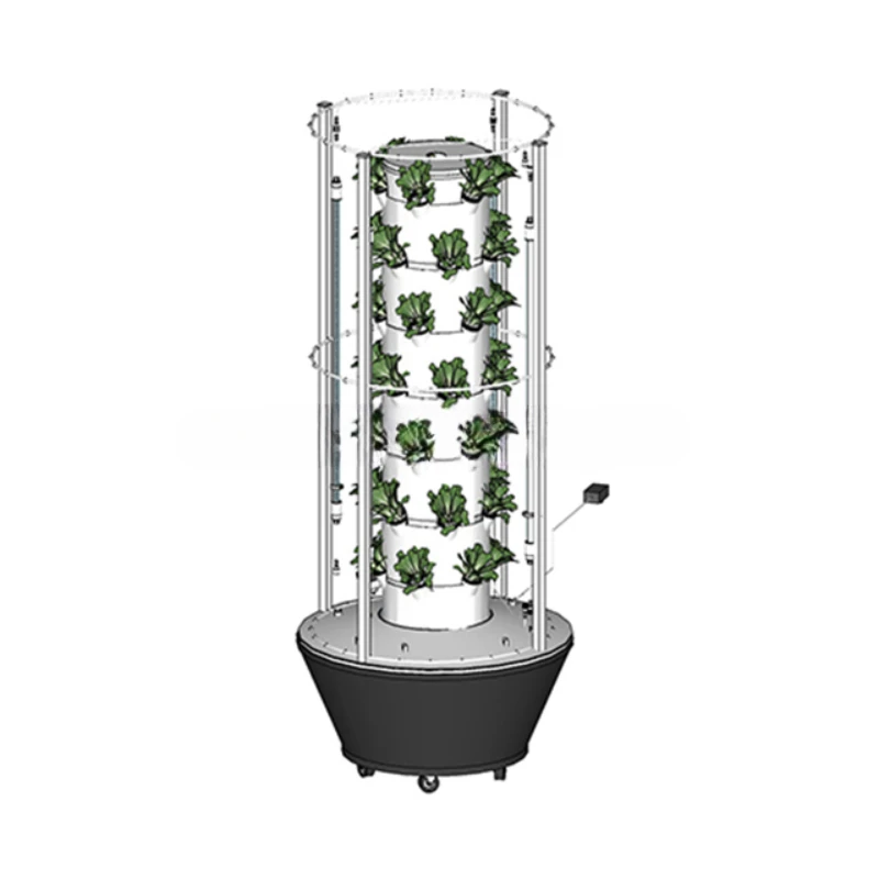 Fully automatic and easy assembly vertical farming aeroponic growing systems hydroponic vertical tower